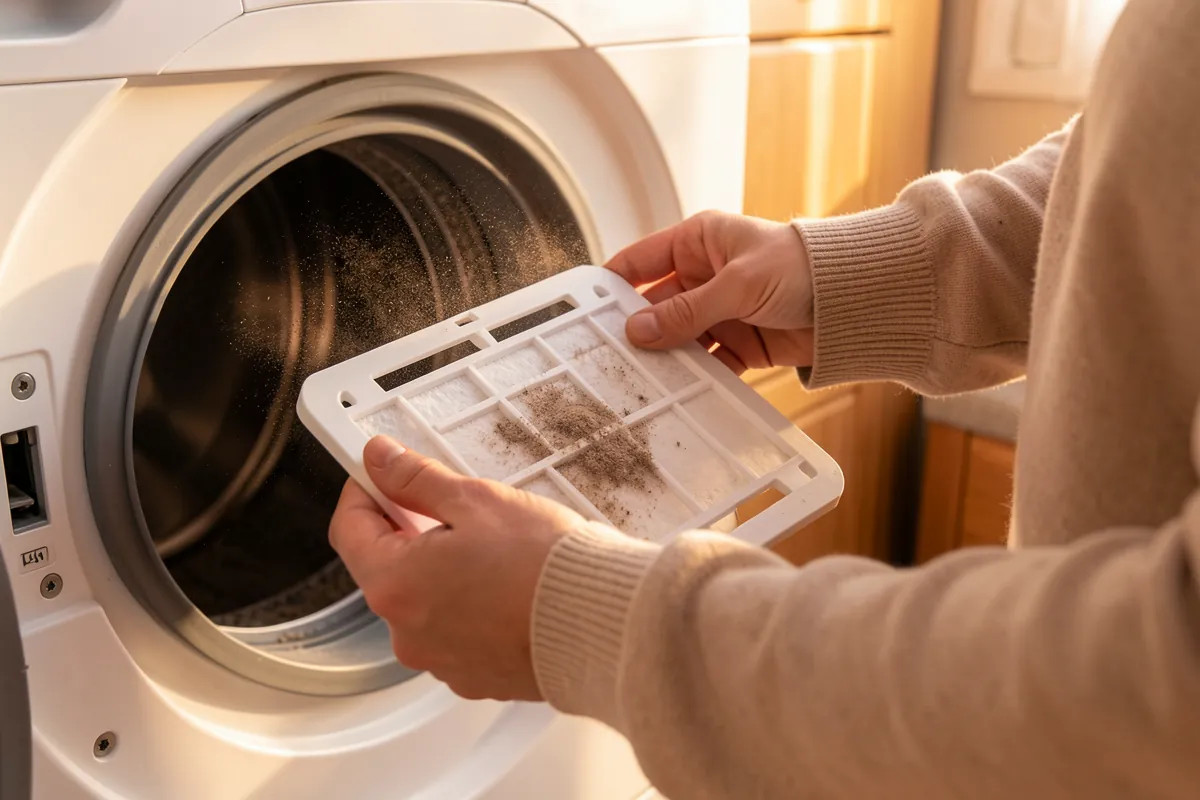 Nukkasihdin huolellinen puhdistus parantaa kuivaustehoa