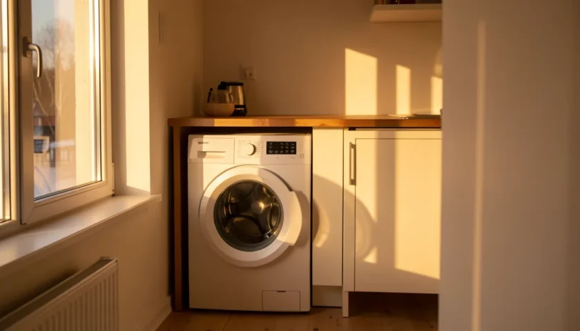 Bosch kuivausrumpu puhdistus ja säännöllinen ylläpito kodin keittiössä.