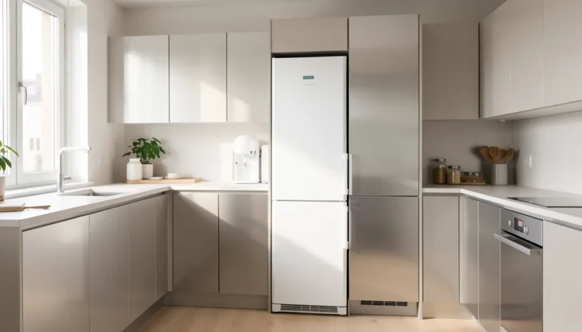 Siemens jääkaappi tuulettimen puhdistus modernissa suomalaisessa keittiössä.